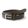 Tanned Leather Embossed Adjustable Belt One Size