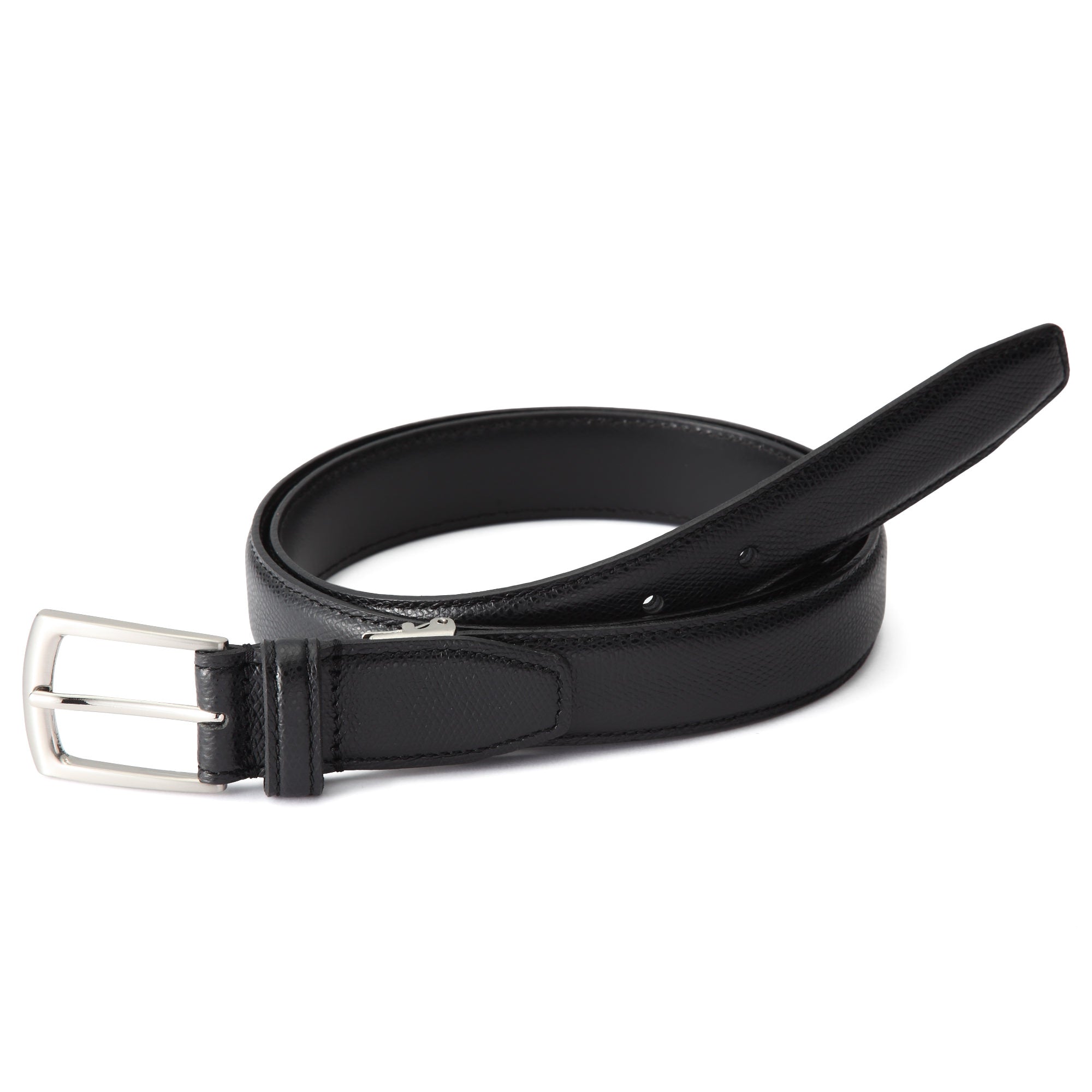 Tanned Leather Embossed Adjustable Belt One Size