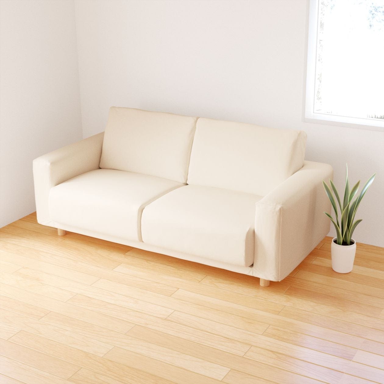 [HD] Urethane Pocket Coil Sofa 2.5 Seater Cover Sold Separately