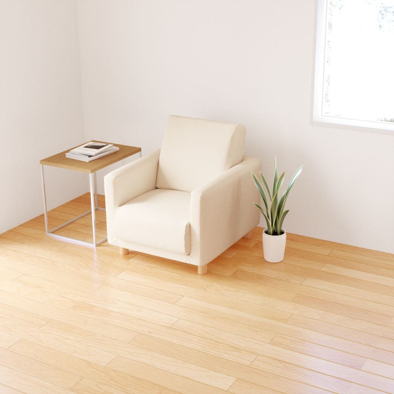 [HD] Urethane Pocket Coil Sofa 1 Seater Cover Sold Separately Secondary image