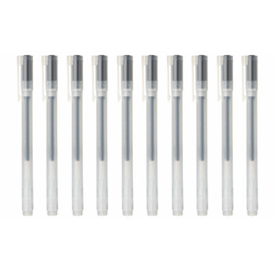 Gel Ink Cap Type Ballpoint Pen 0.38mm 10 Pieces Set