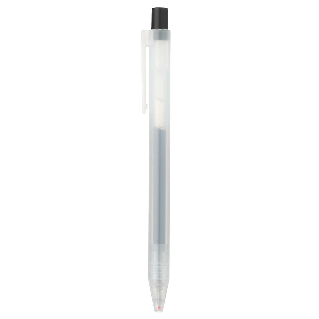 Gel Ink Ballpoint Pen Knock Type 0.5mm - Blue Black (10 Pack)