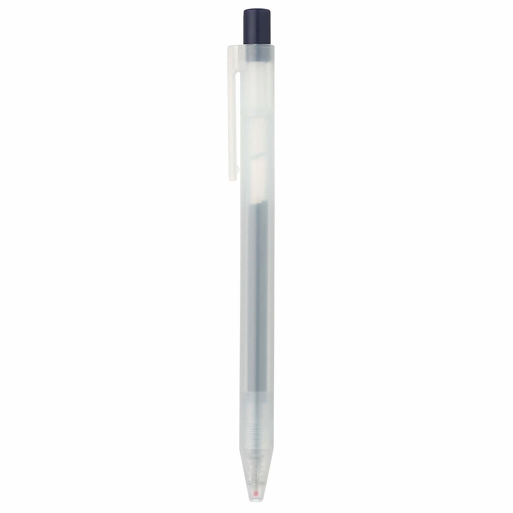 Gel Ink Ballpoint Pen Knock Type 0.5mm - Black (10 Pack)