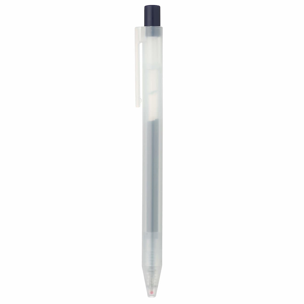 Gel Ink Ballpoint Pen Knock Type 0.5mm - Black (10 Pack)