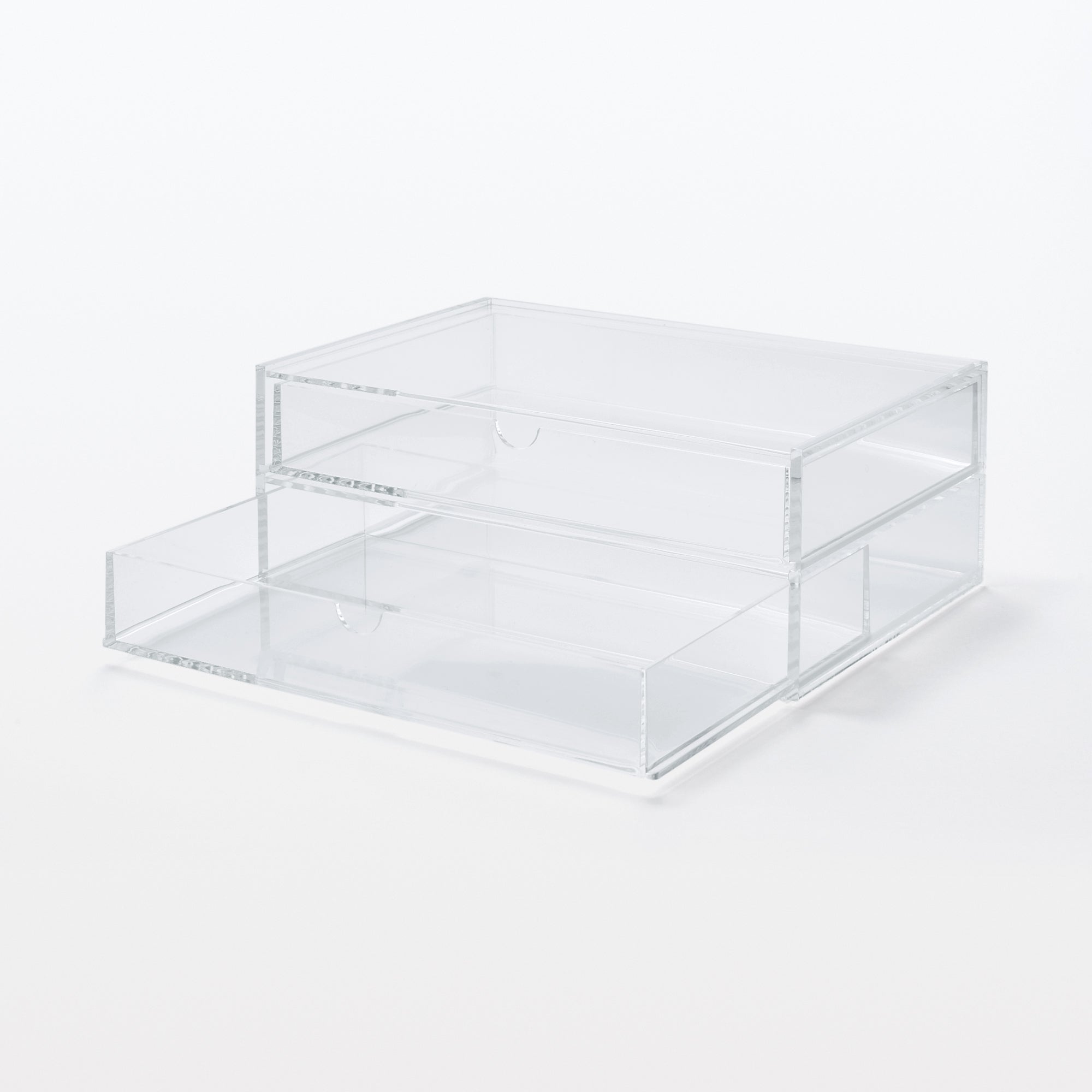 Acrylic Storage Large Case 2 Drawers