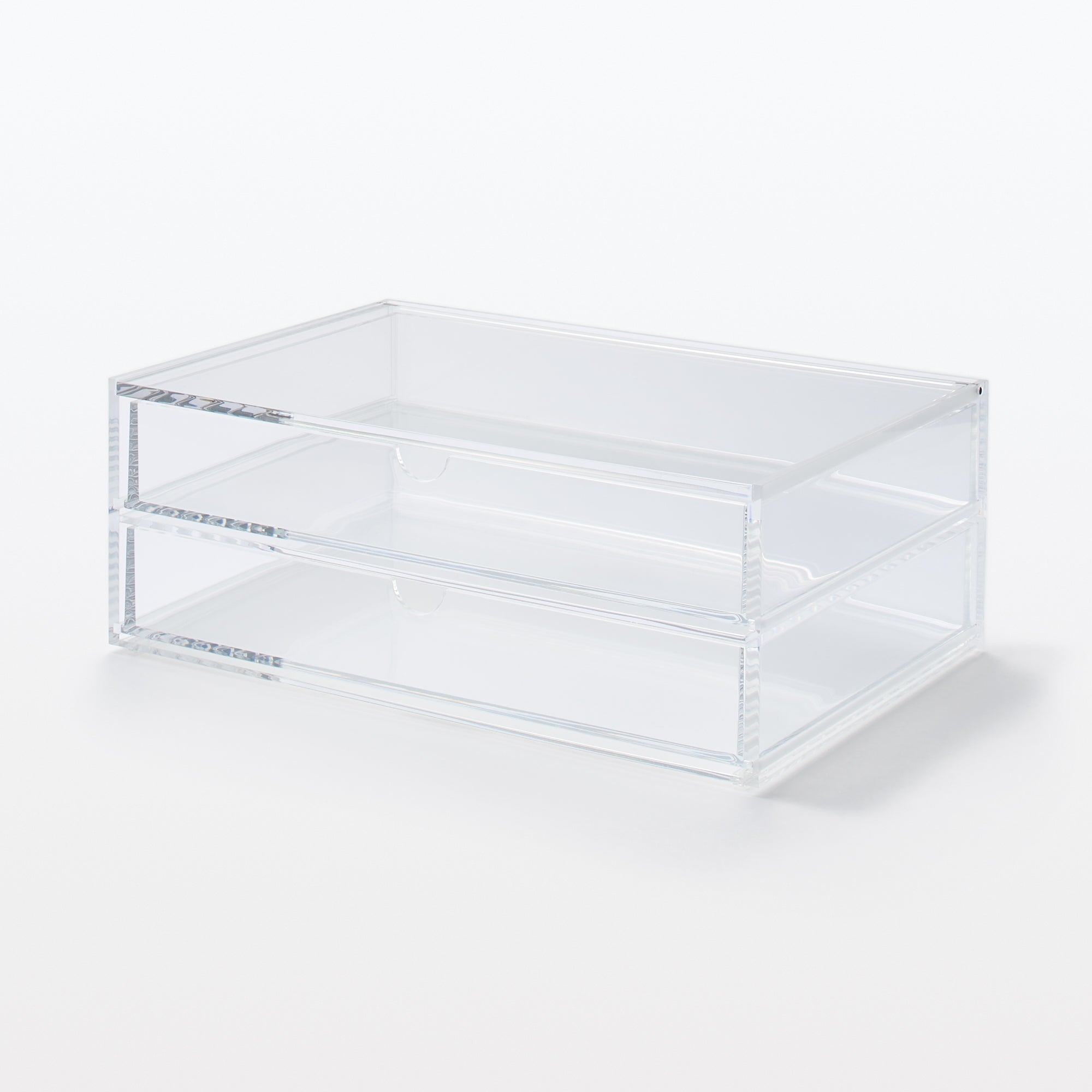 Acrylic Storage Large Case 2 Drawers
