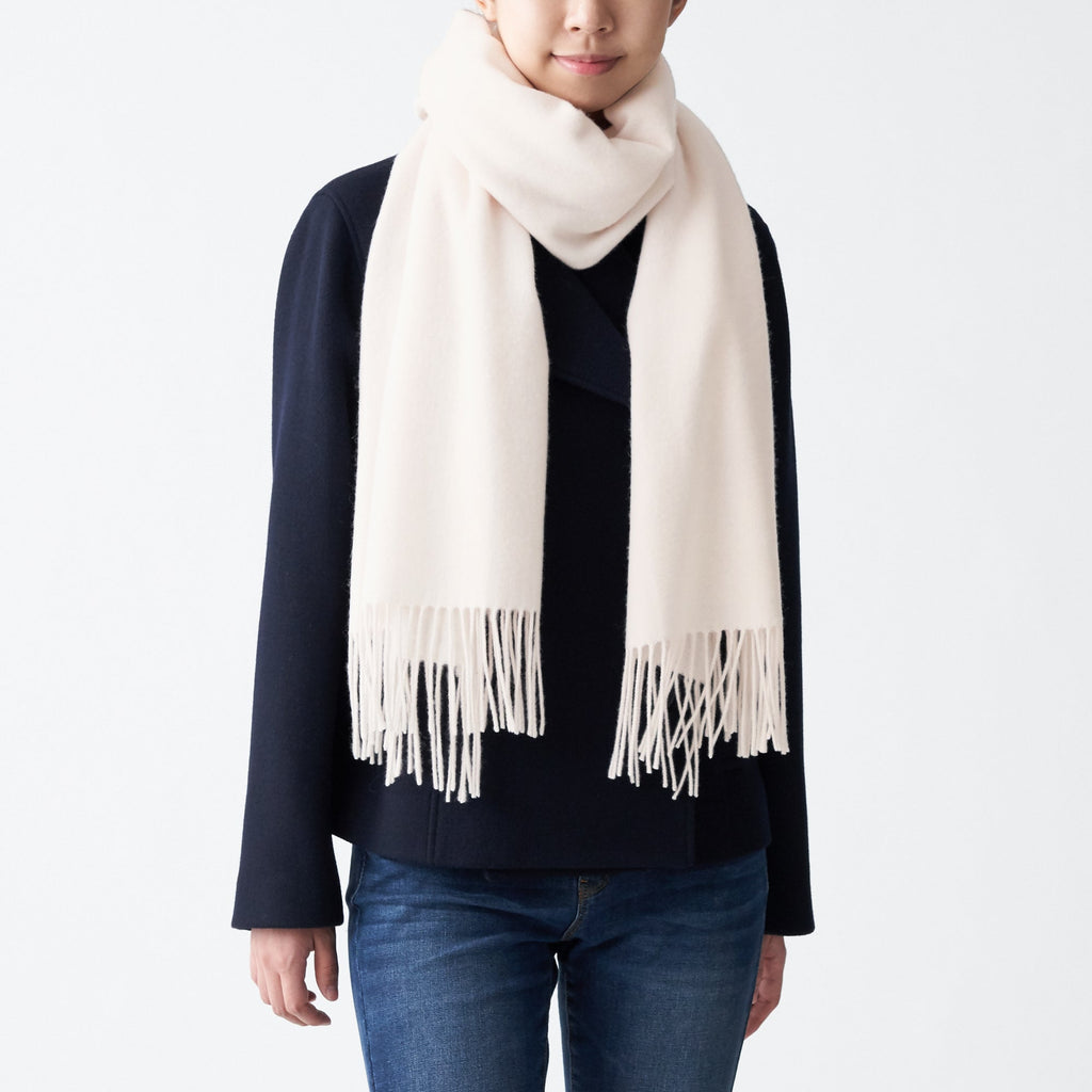 Wool Woven Large Stole 60x200cm