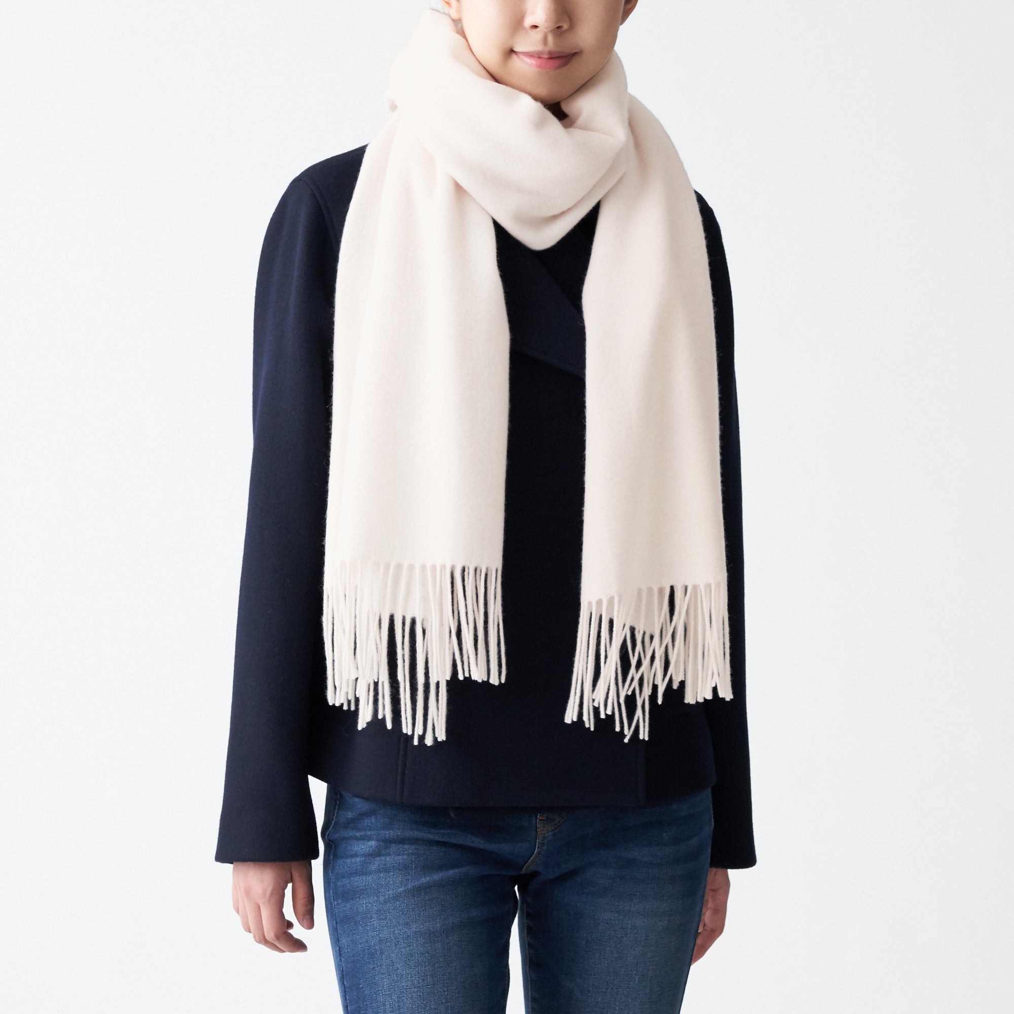 Wool Woven Large Stole 60x200cm