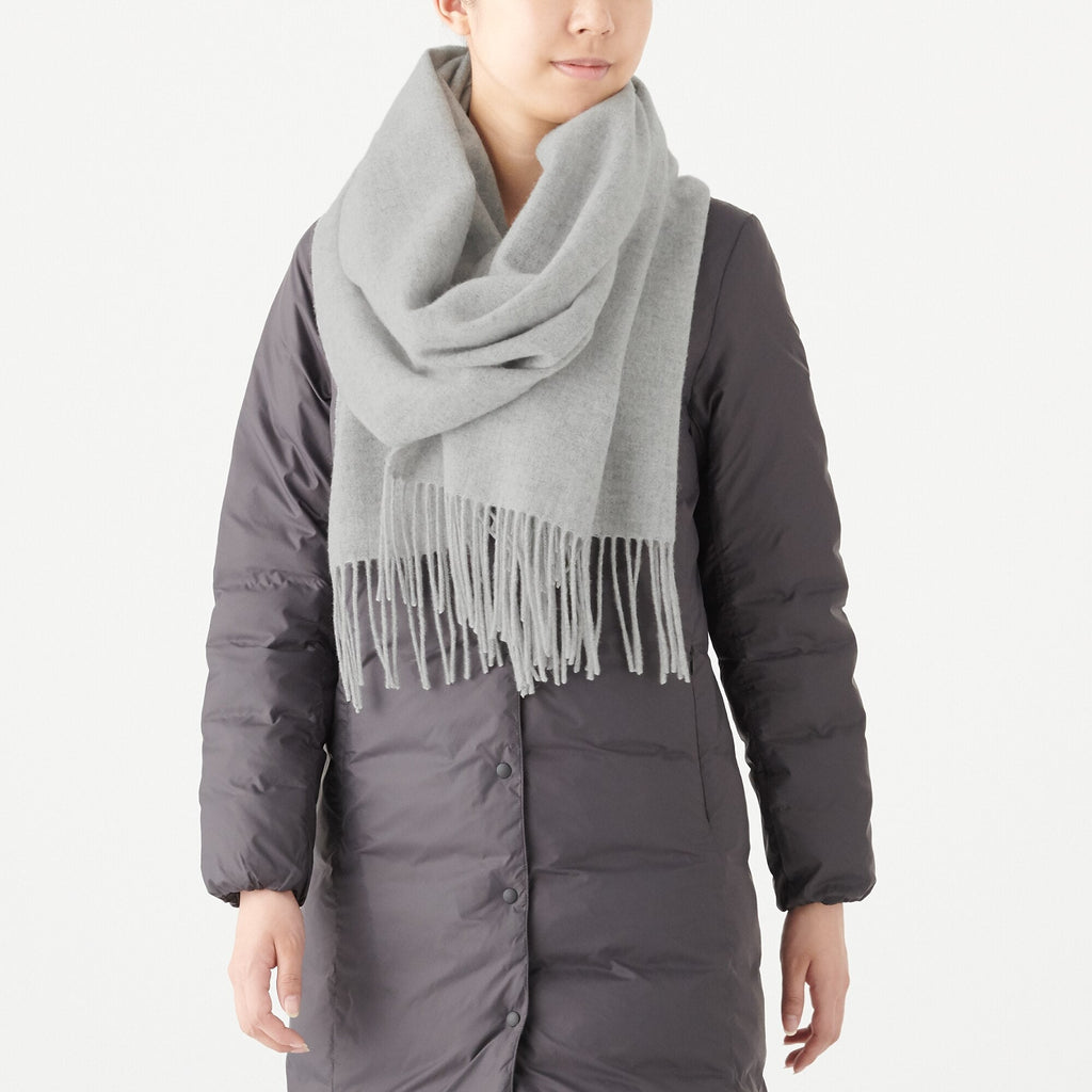 Wool Woven Large Stole 60x200cm
