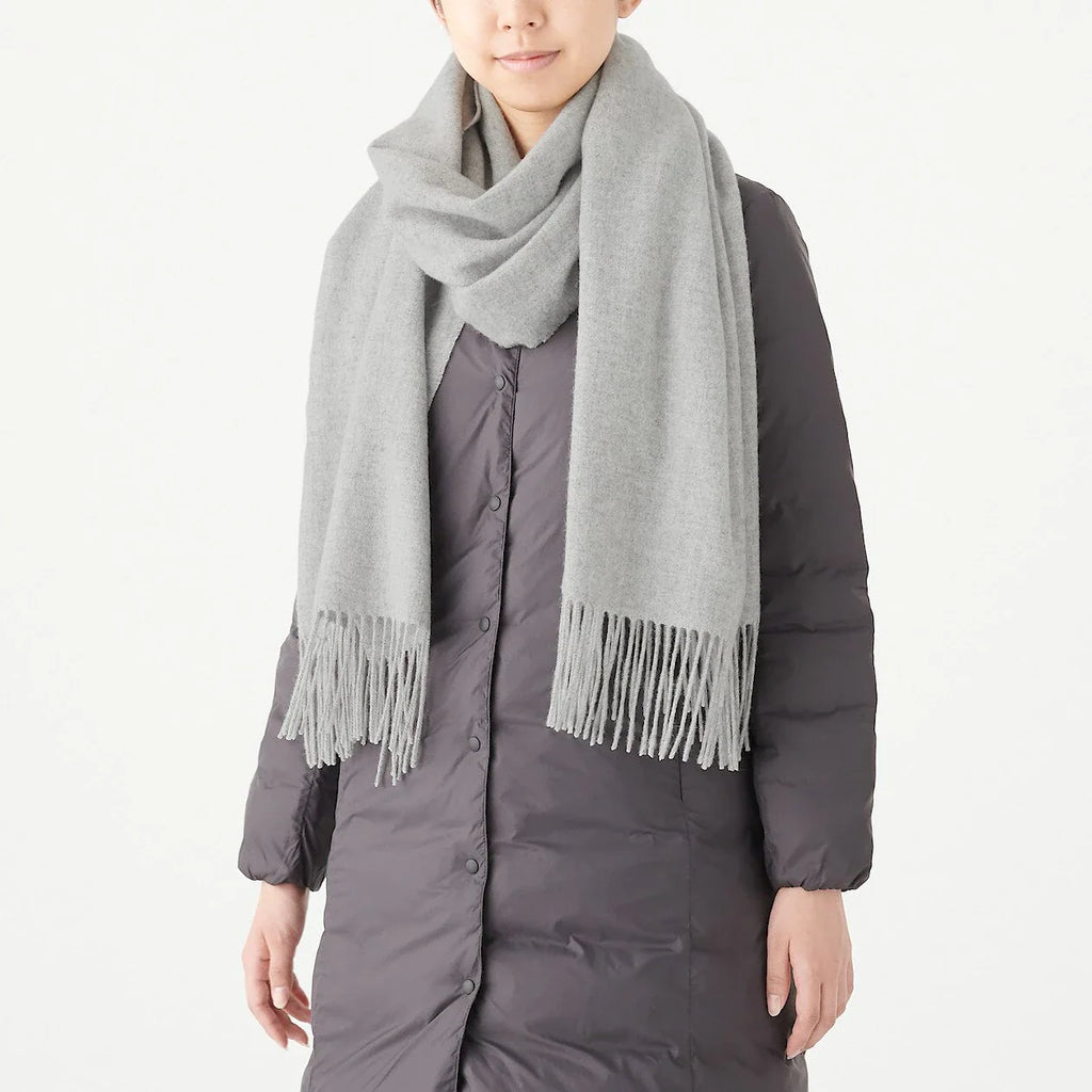 Wool Woven Large Stole 60x200cm
