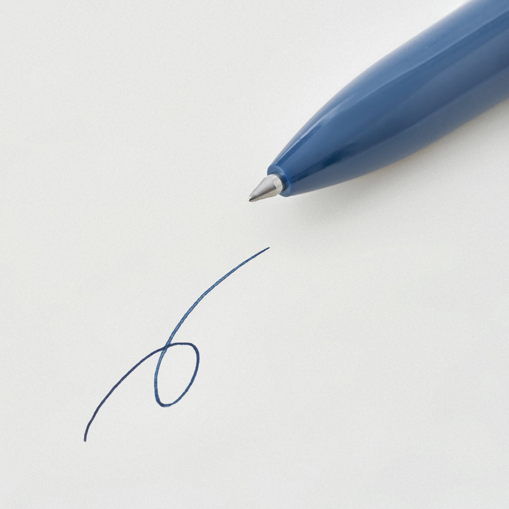Compact Gel Ink Ballpoint Pen Cap Type 0.5mm - Blue Black