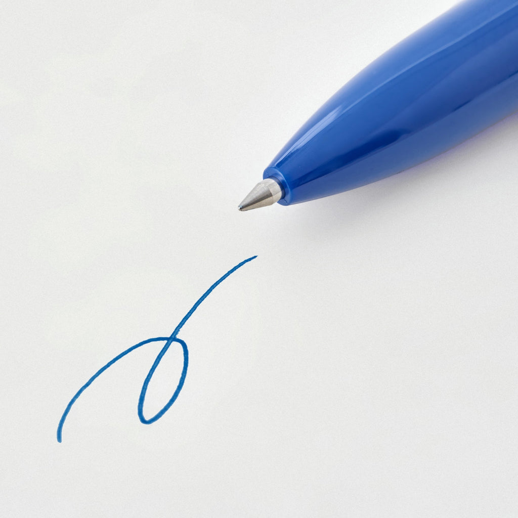 Compact Gel Ink Ballpoint Pen Cap Type 0.5mm - Blue