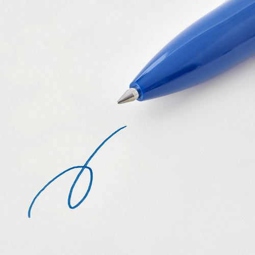Compact Gel Ink Ballpoint Pen Cap Type 0.5mm - Blue