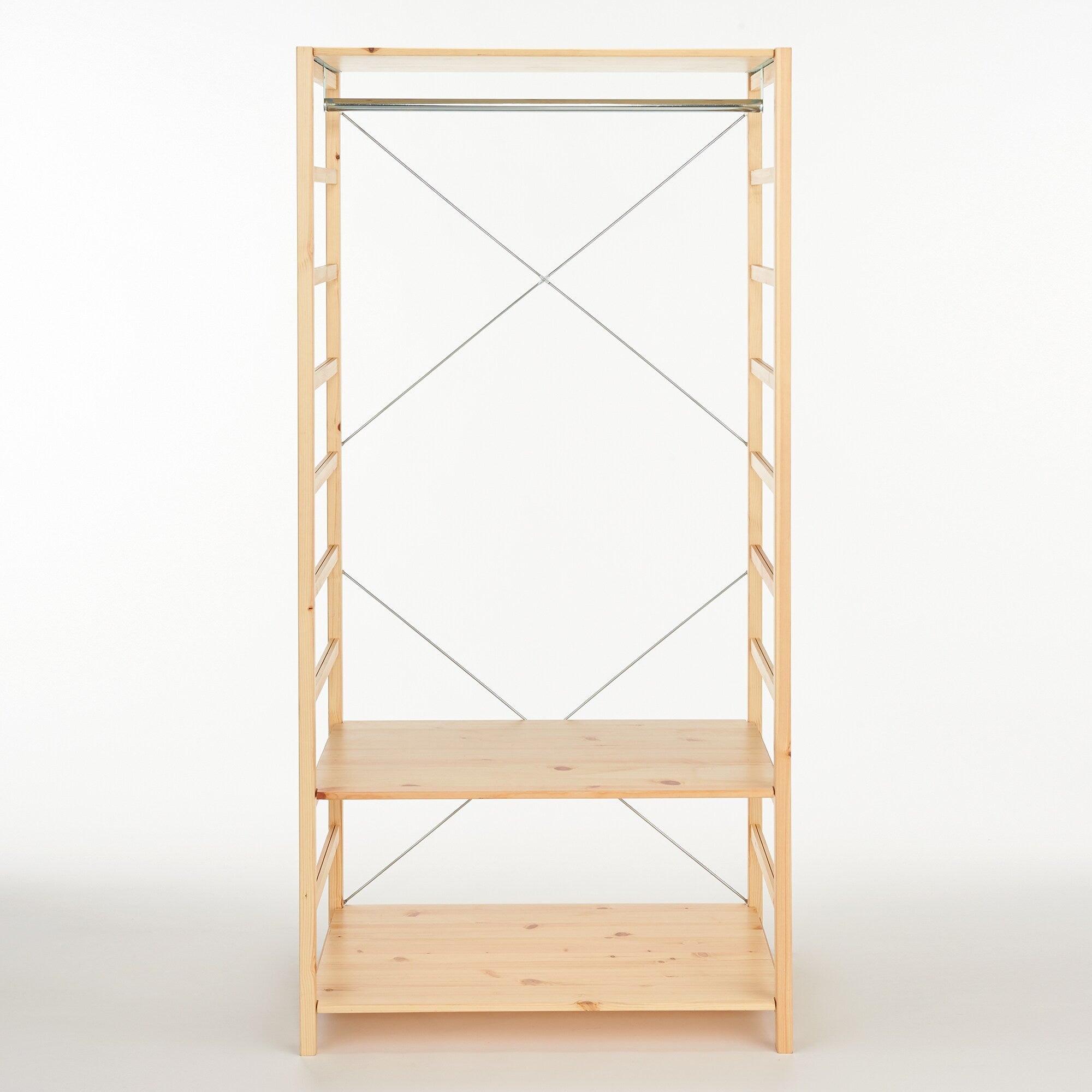 Pine Shelf Unit - Wardrobe