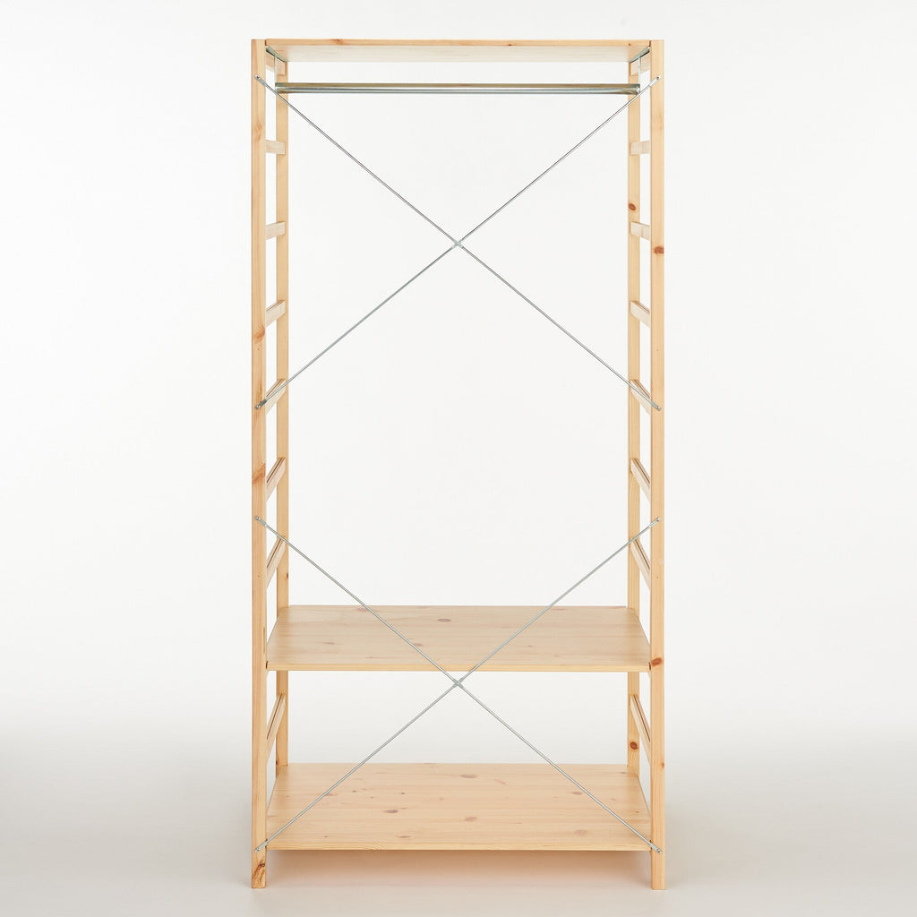 Pine Shelf Unit - Wardrobe