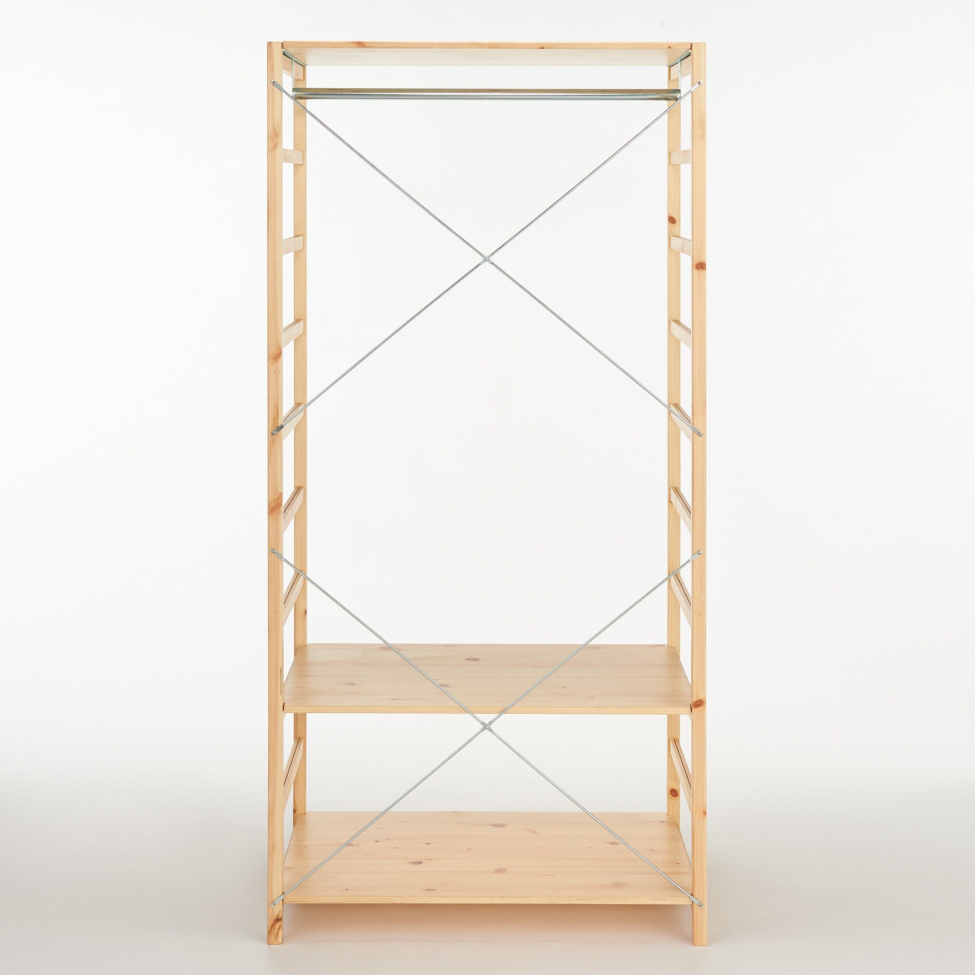 Pine Shelf Unit - Wardrobe