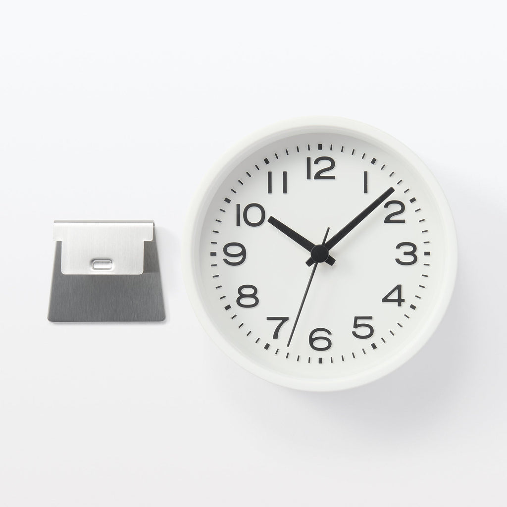 Small Analog Clock with Stand