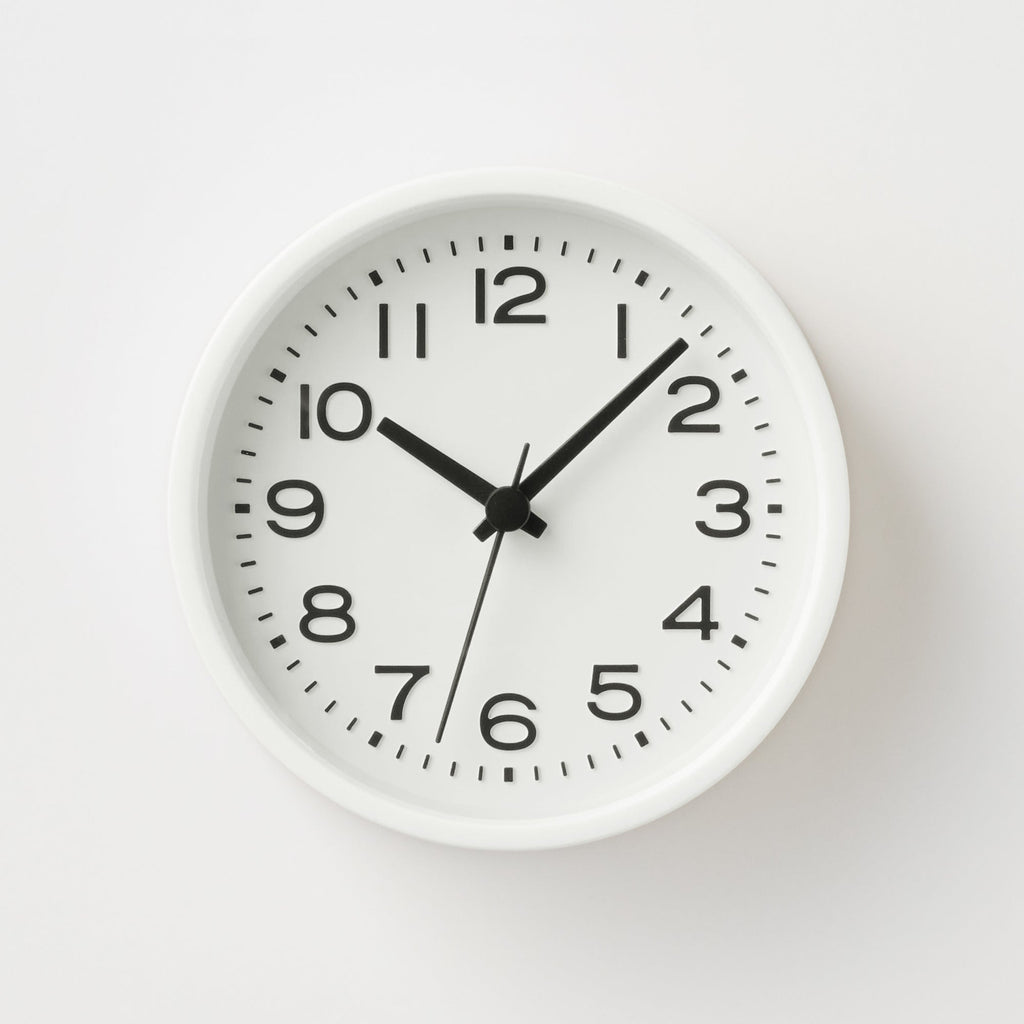 Small Analog Clock with Stand