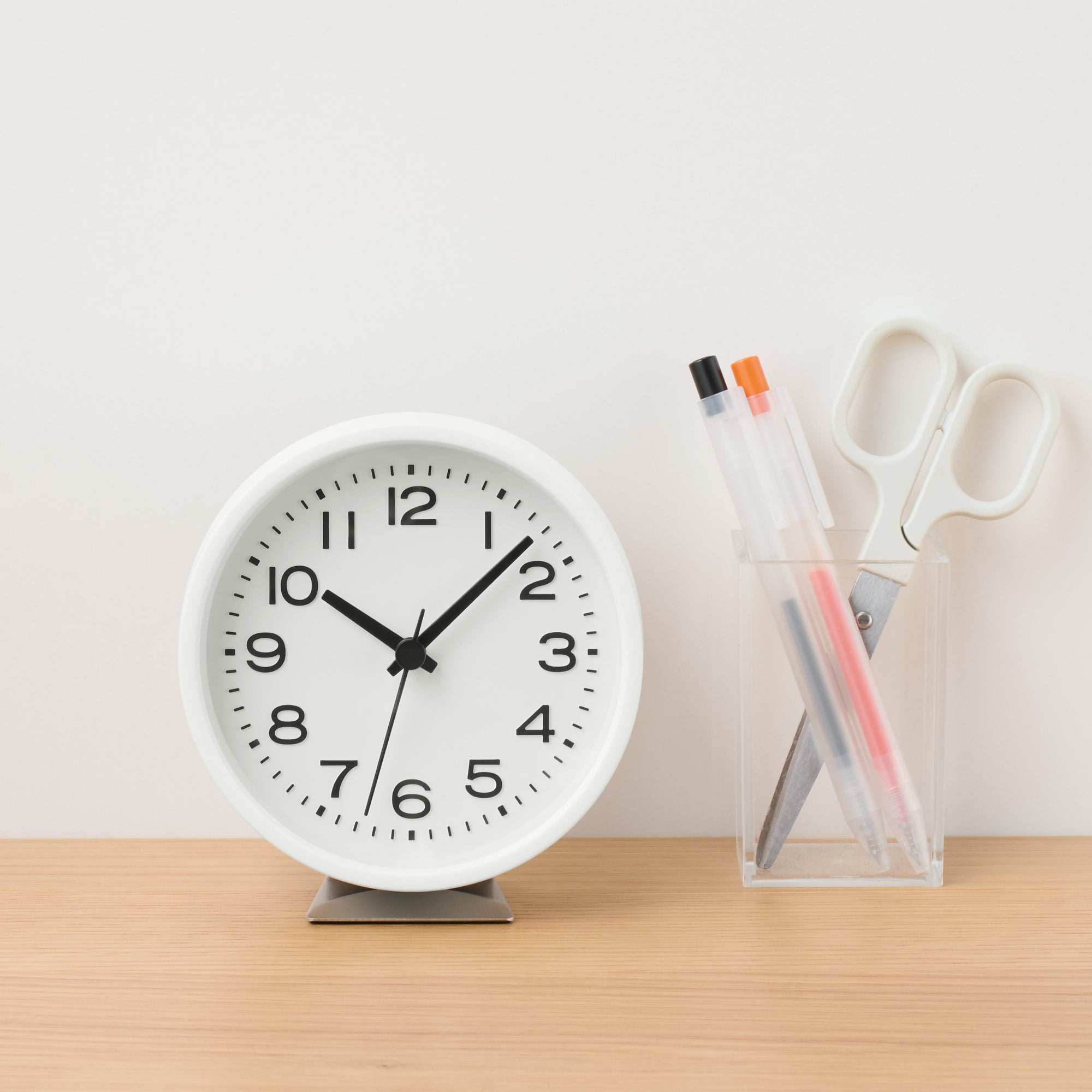 Small Analog Clock with Stand
