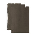 B5 Paper Binder Divider Dark Gray - 26 Holes (5 Pack)