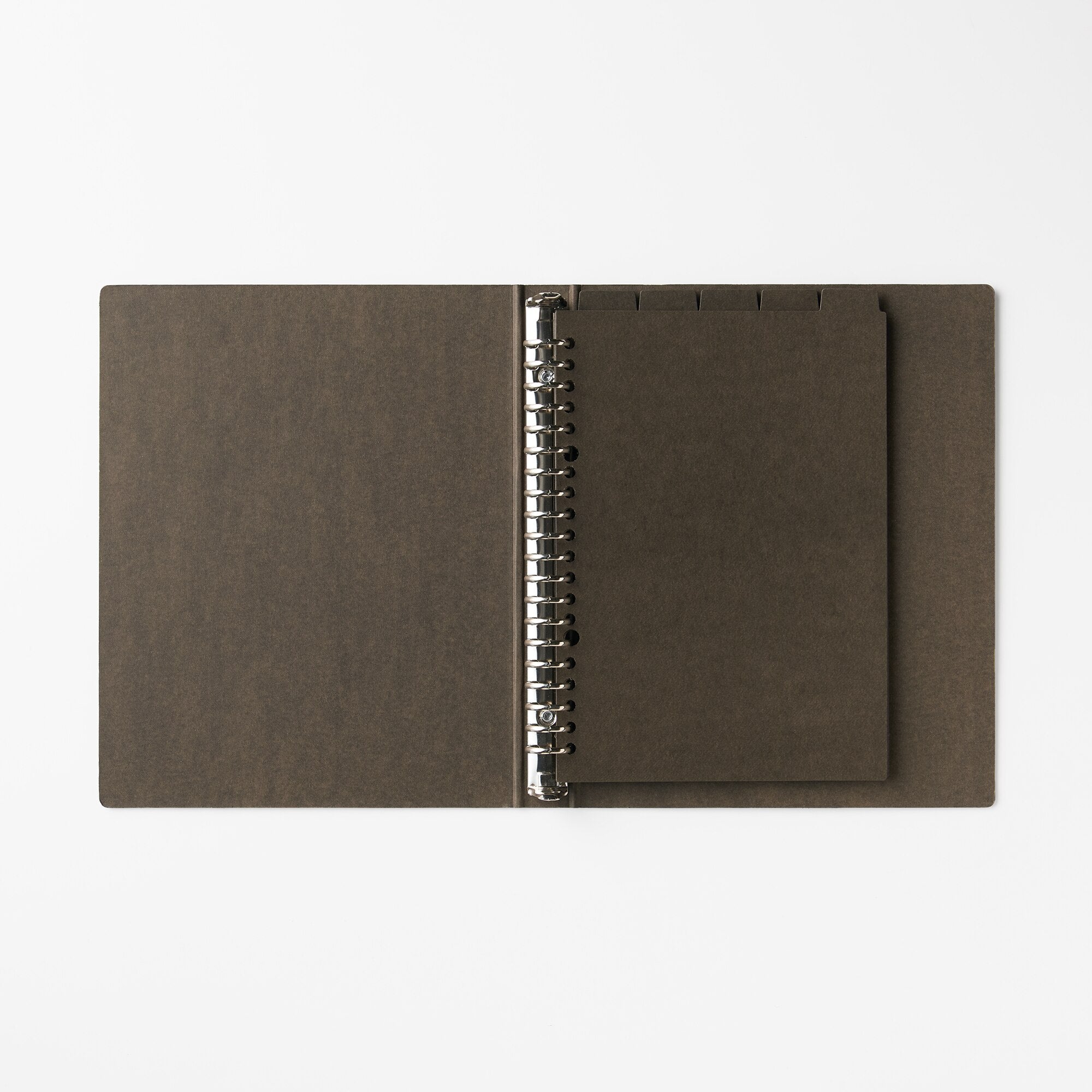 A5 Paper Binder Divider Dark Gray - 20 Holes (5 Pack)
