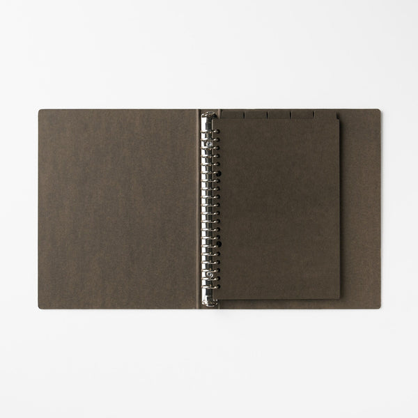 A5 Paper Binder Divider Dark Gray - 20 Holes (5 Pack)