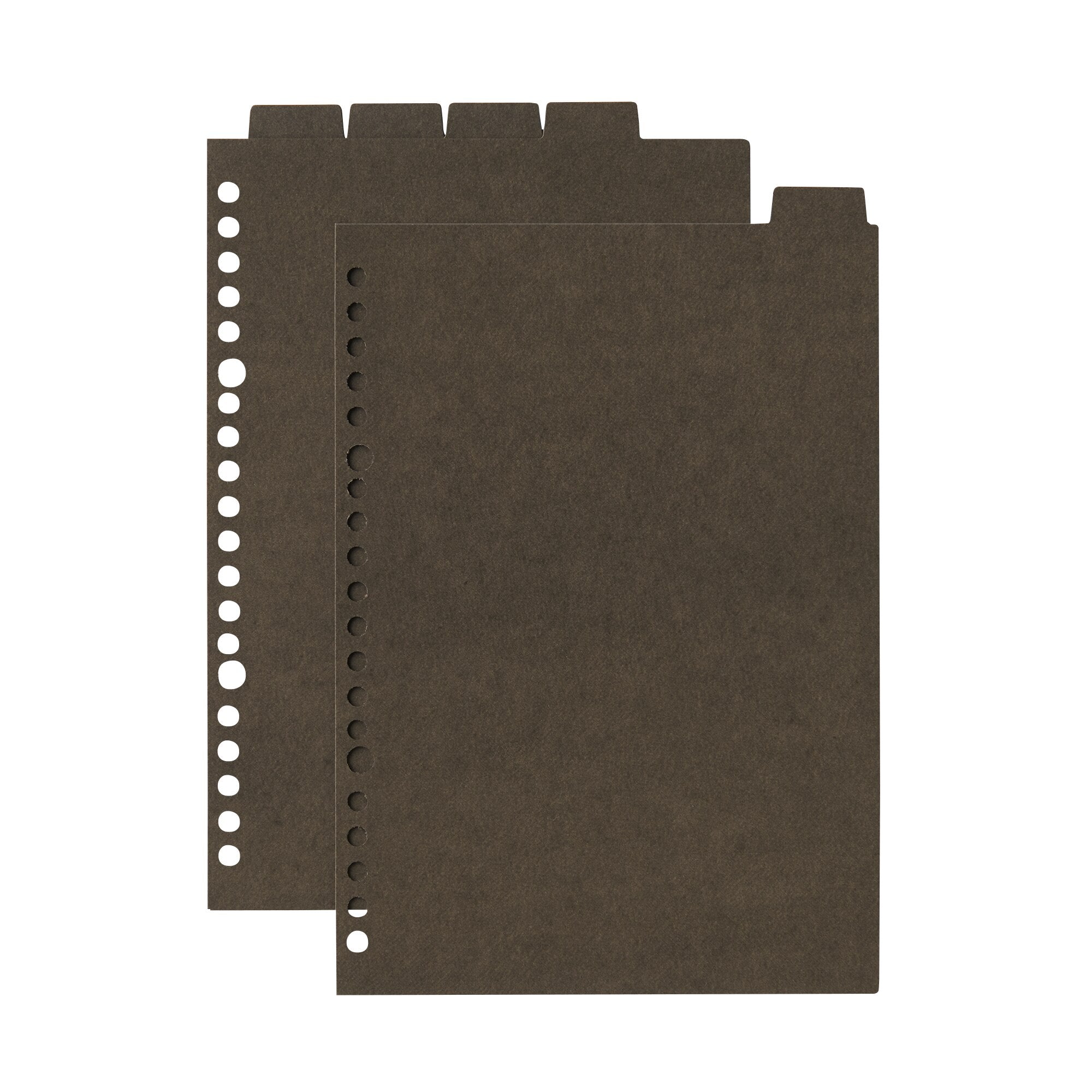 A5 Paper Binder Divider Dark Gray - 20 Holes (5 Pack) Main image