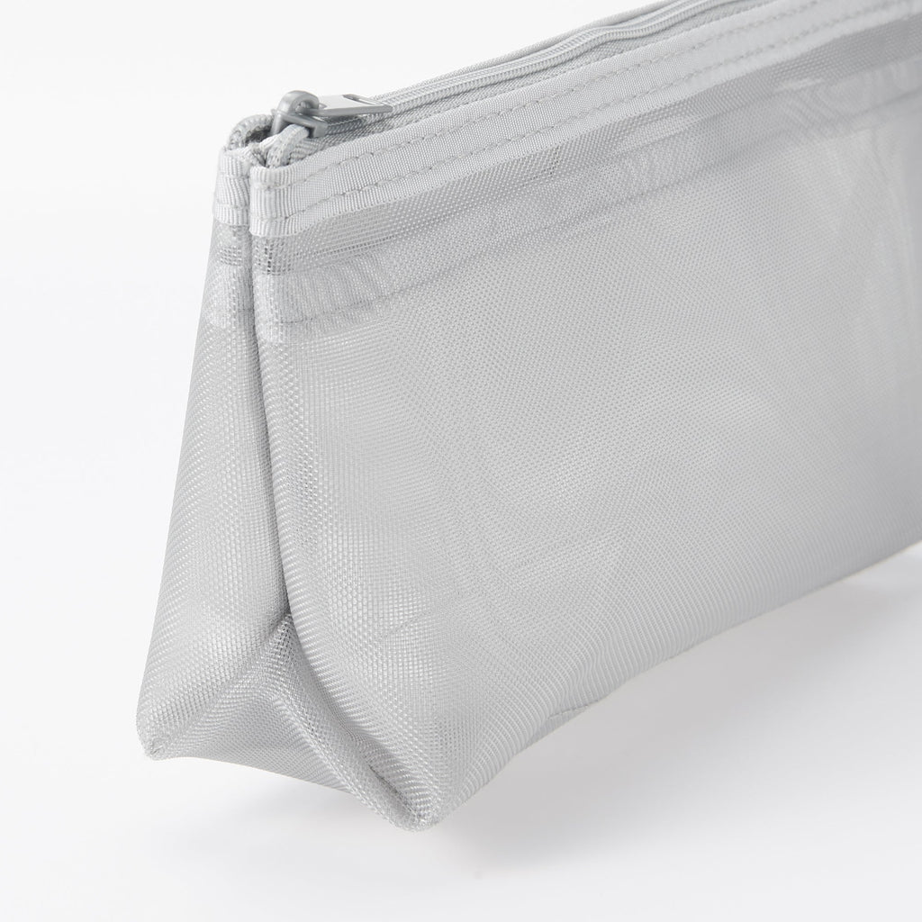 Nylon Mesh Pen Case with Gusset