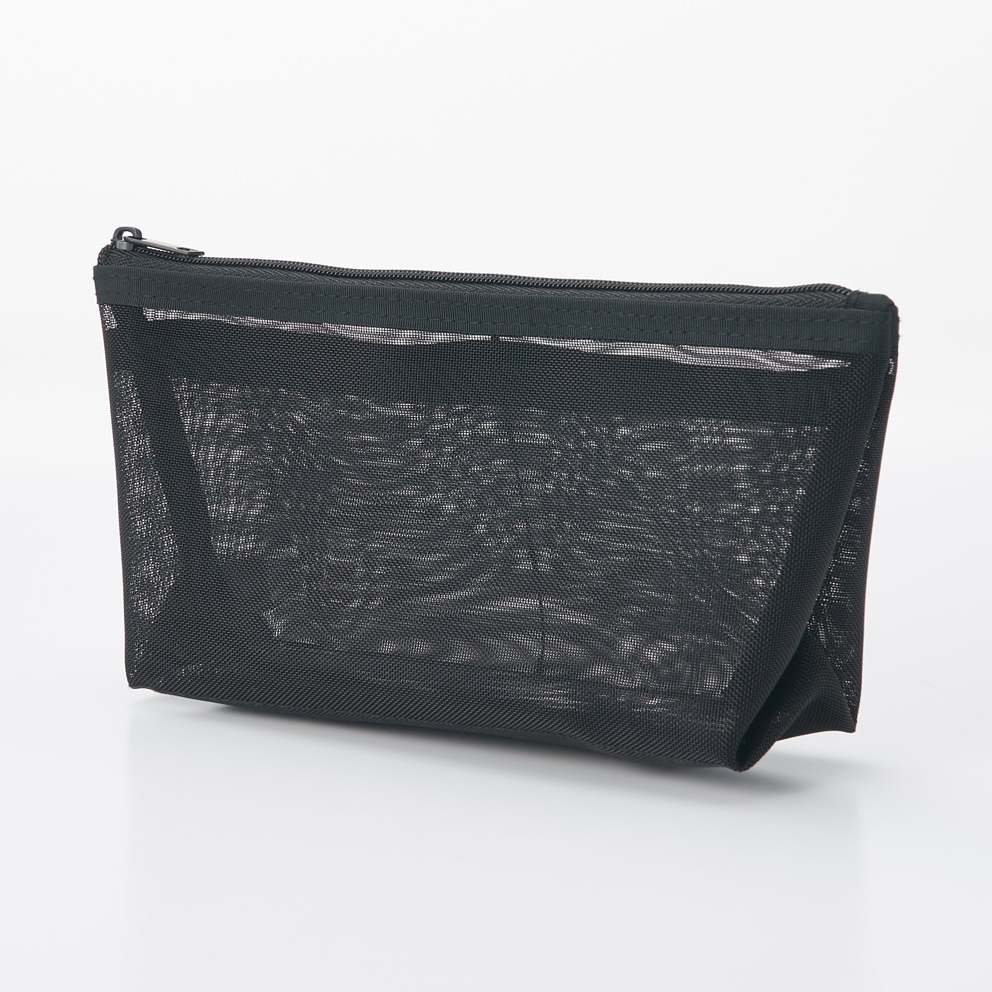 Nylon Mesh Pen Case with Gusset