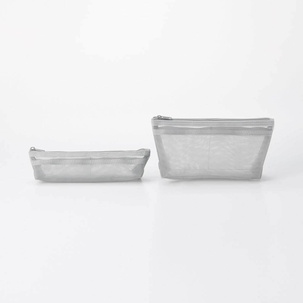 Nylon Mesh Pen Case with Gusset
