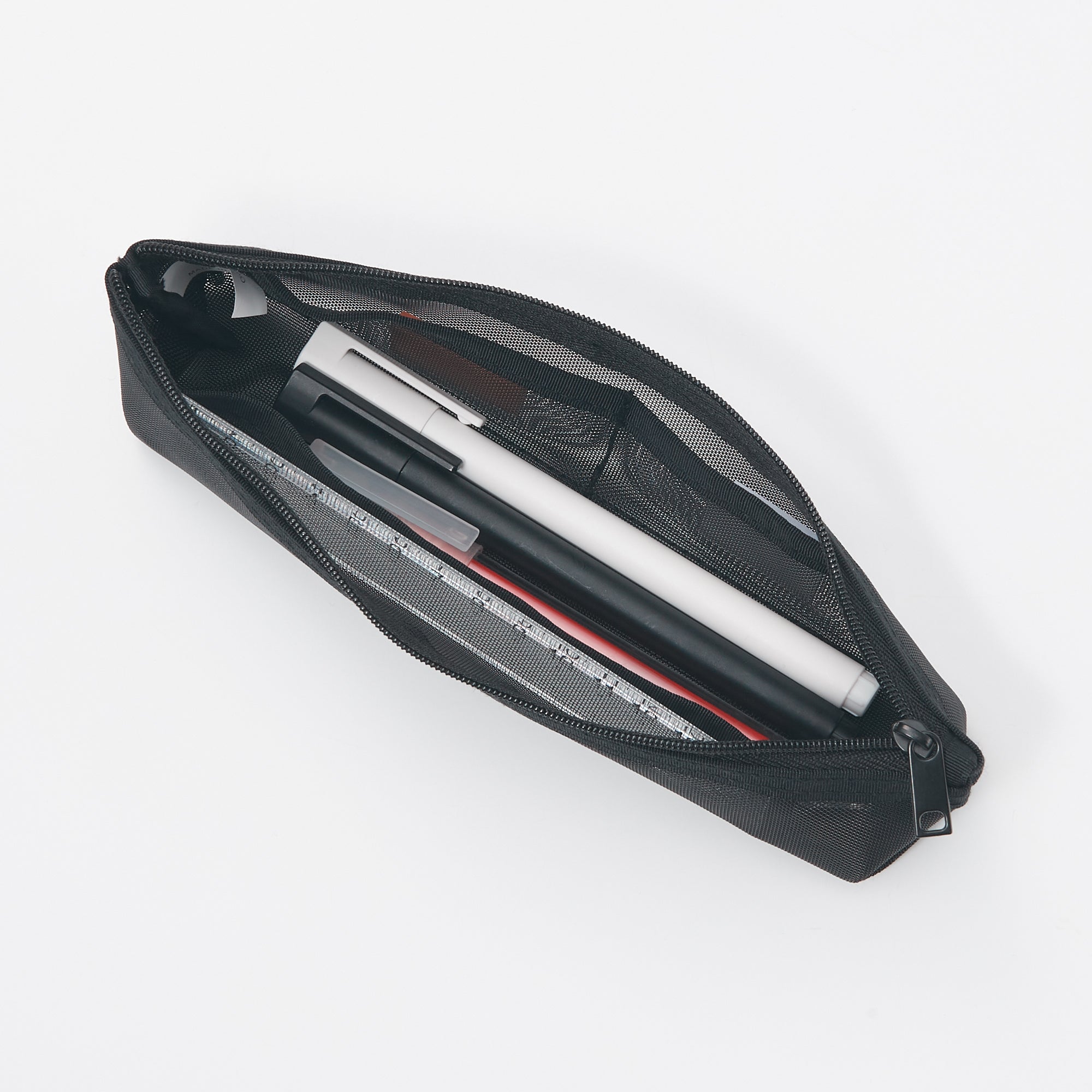 Nylon Mesh Pen Case with Gusset