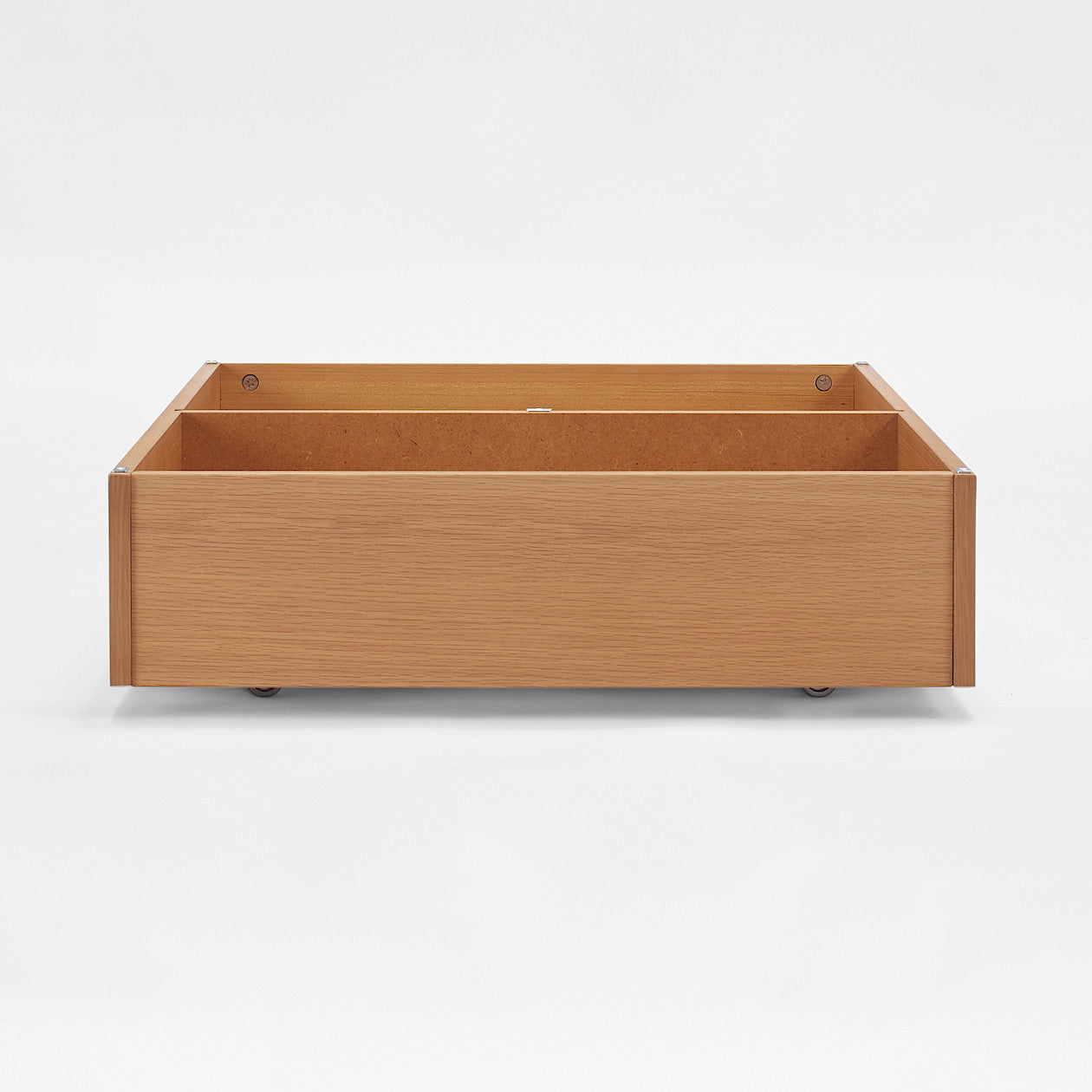 [HD] Wooden Bed Storage Box with Divider