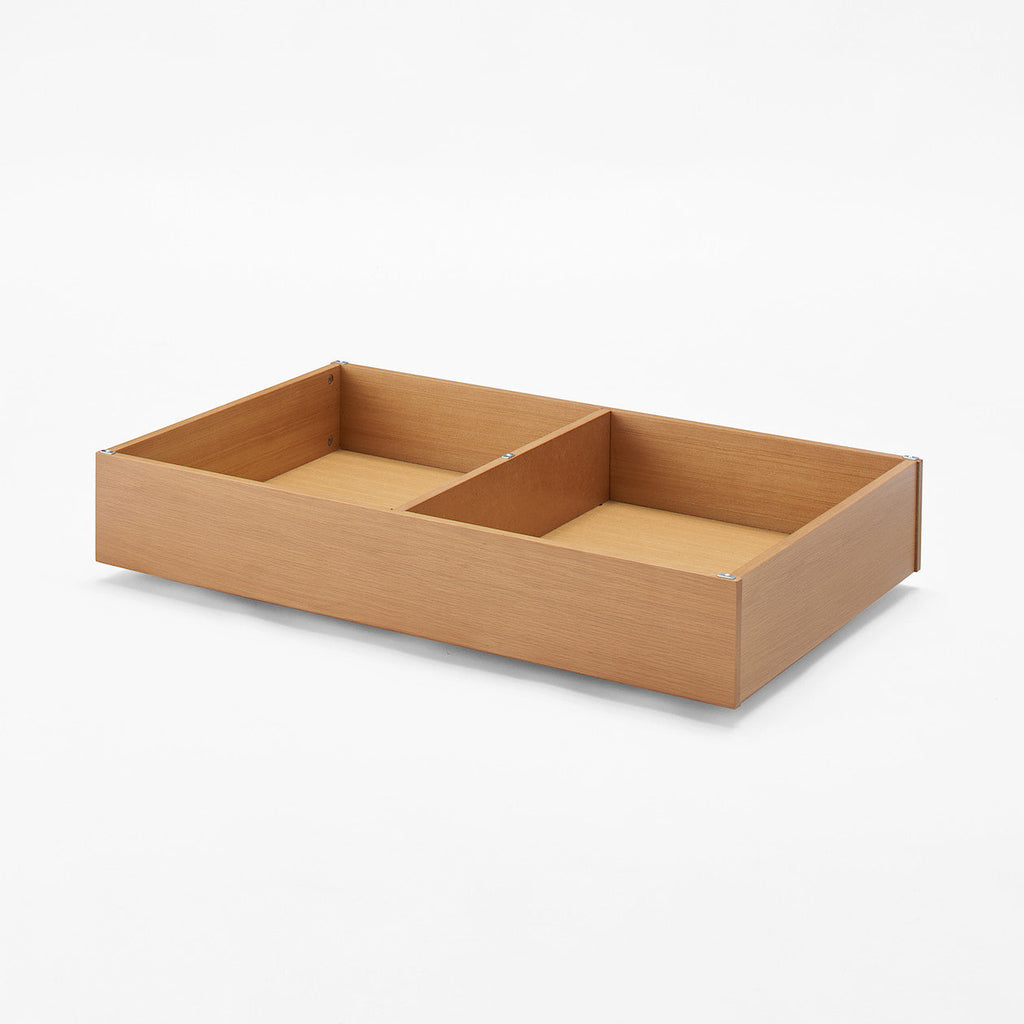 [HD] Wooden Bed Storage Box with Divider
