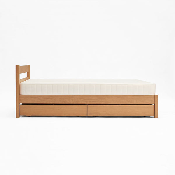 [HD] Wooden Bed Storage Box with Divider