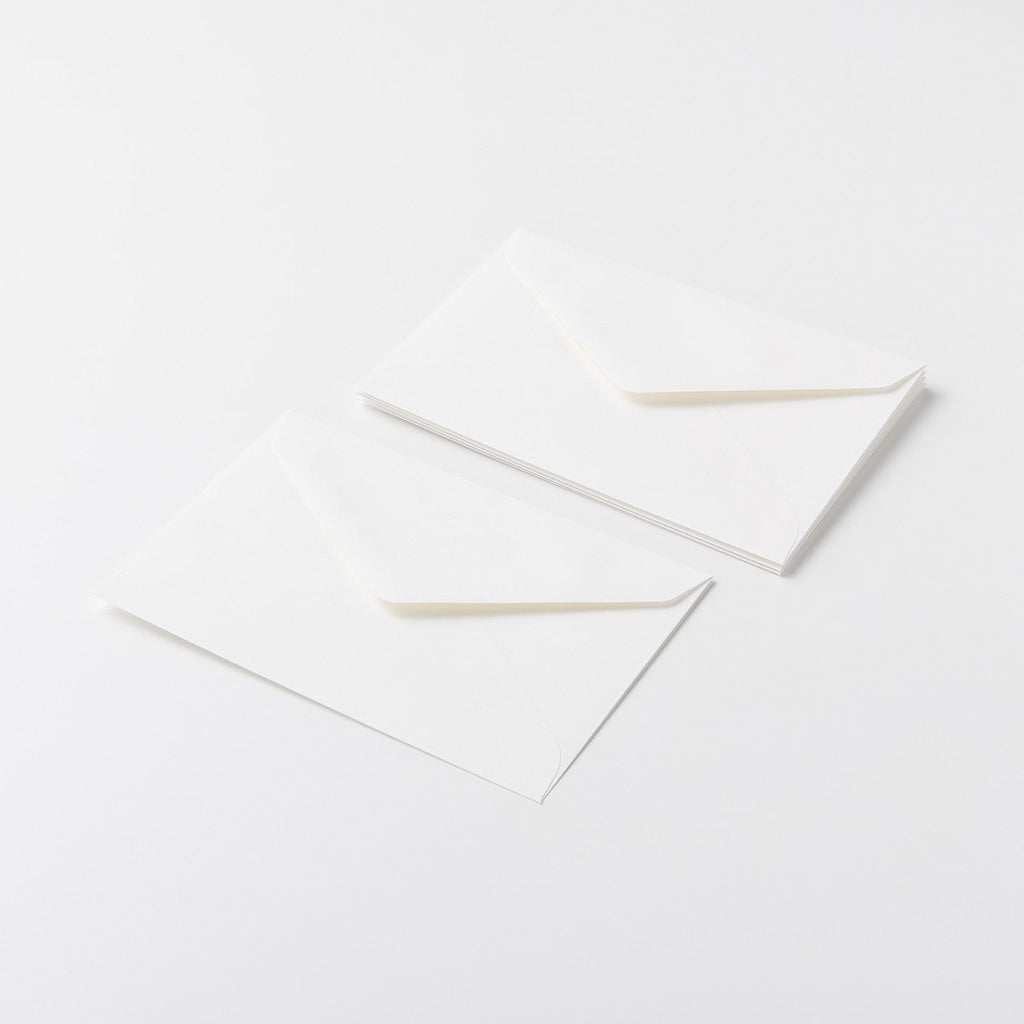 Bamboo Horizontal Envelope - C6 - 5 Pieces - White