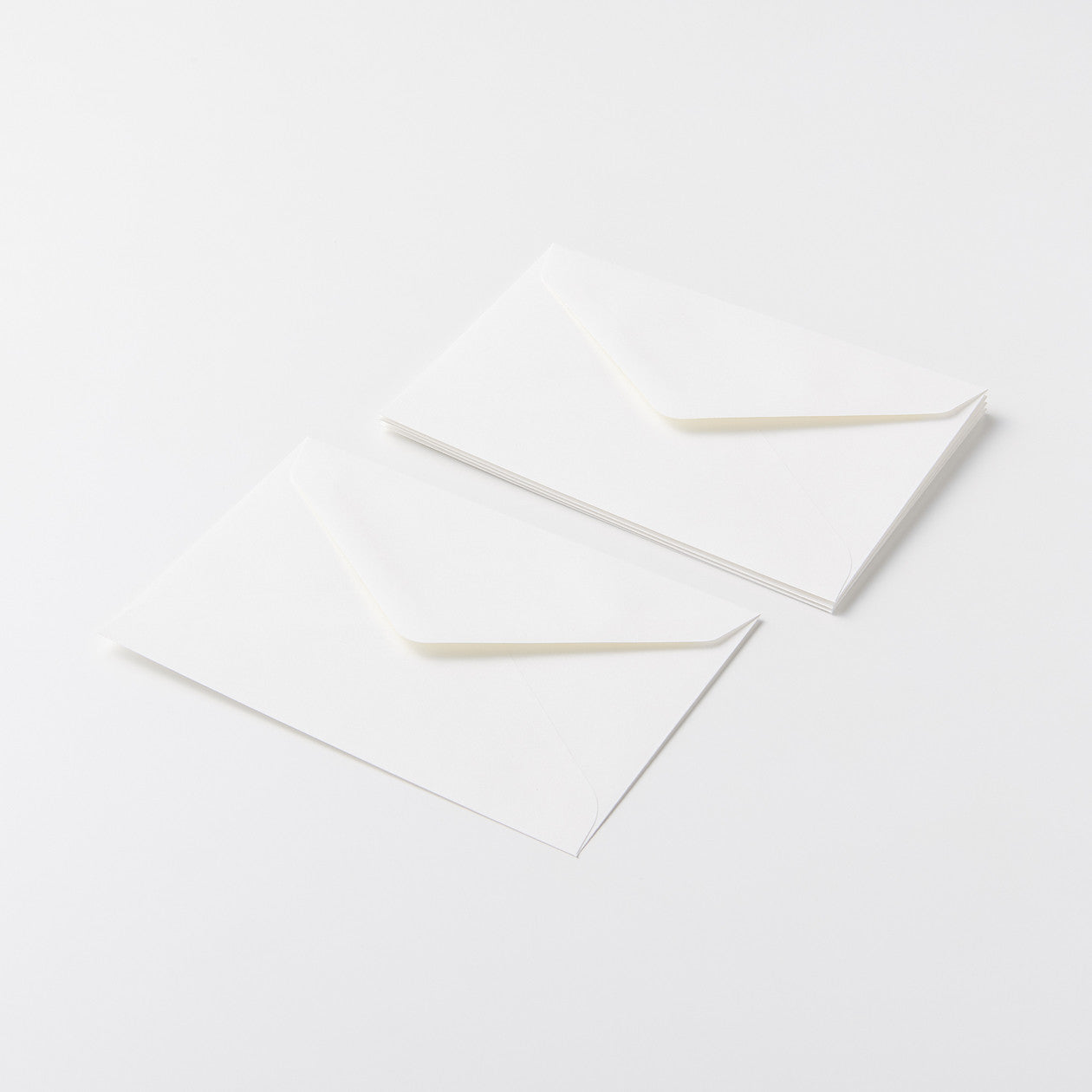 Bamboo Horizontal Envelope - C6 - 5 Pieces - White