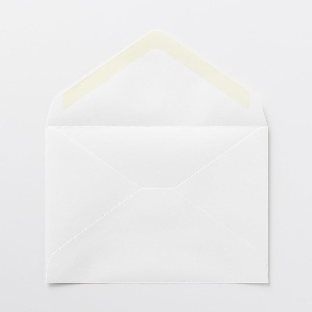 Bamboo Horizontal Envelope - C6 - 5 Pieces - White