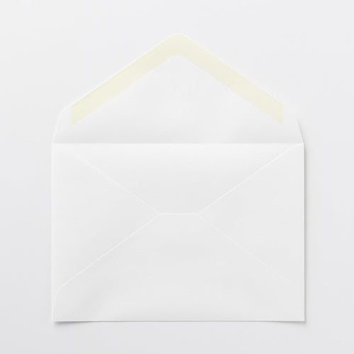 Bamboo Horizontal Envelope - C6 - 5 Pieces - White