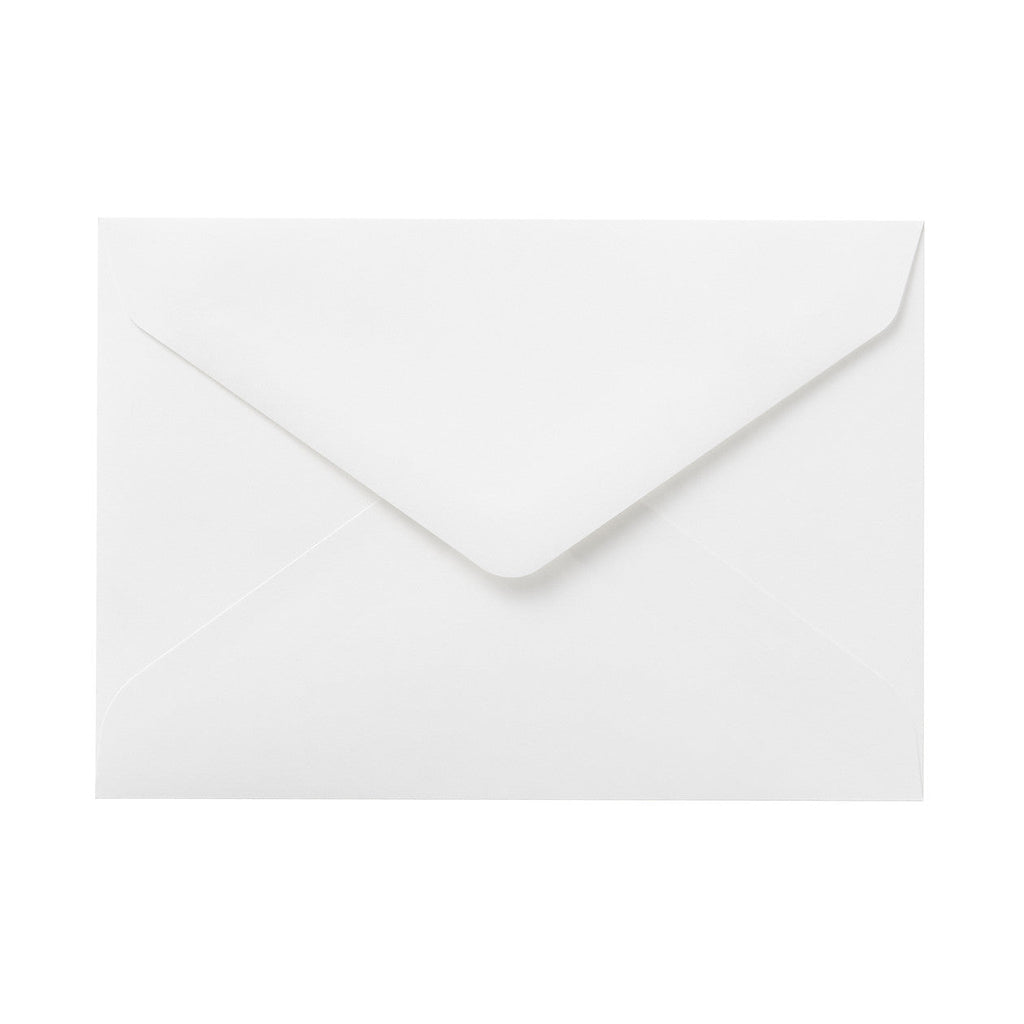 Bamboo Horizontal Envelope - C6 - 5 Pieces - White