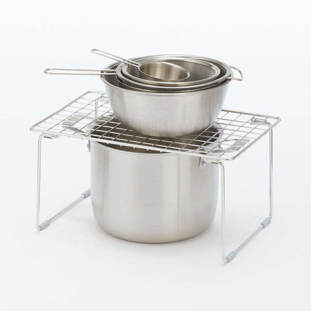Stainless Steel Under-Sink Rack - Small W14.6 x D9.4 x H7.5
