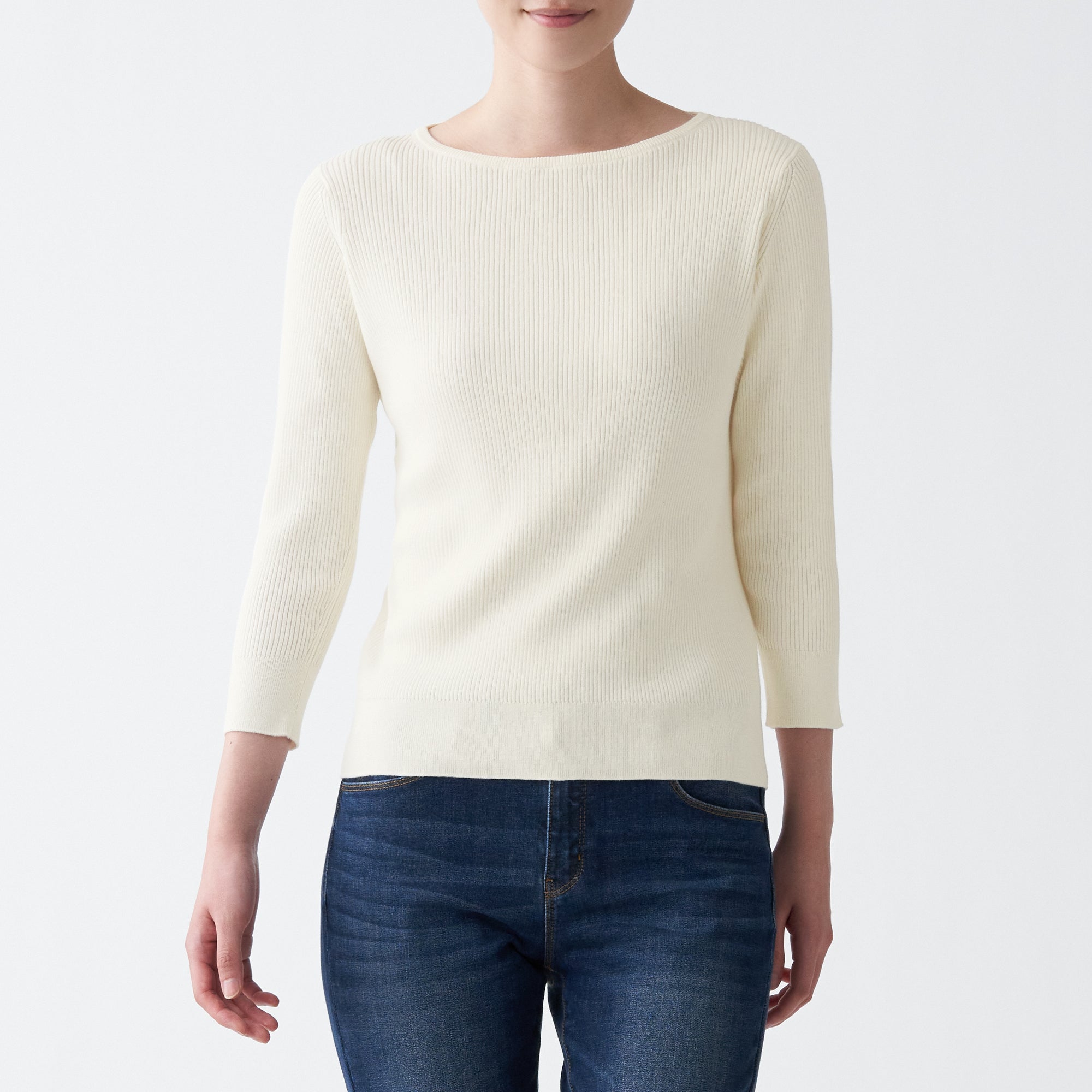 Women Organic Cotton Silk Boat Neck Sweater