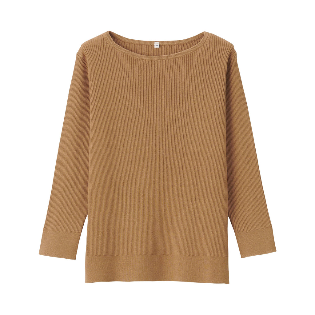 Women Organic Cotton Silk Boat Neck Sweater