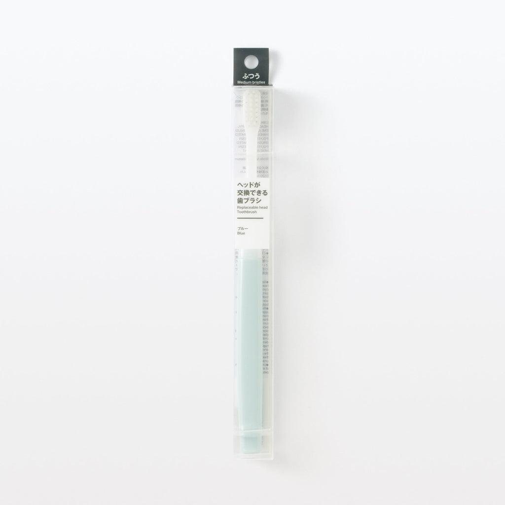 Replaceable Head Medium Toothbrush - Blue