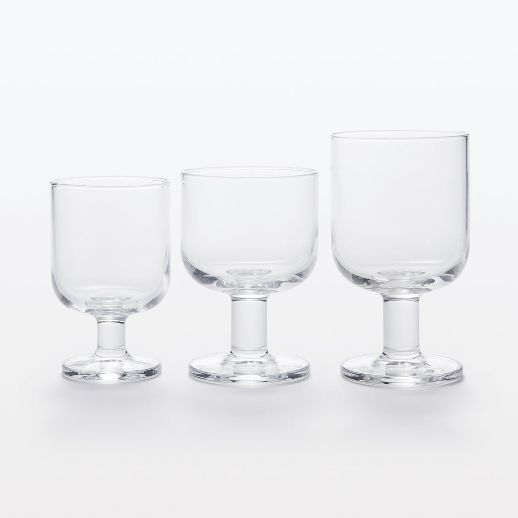 Tempered Glass Stemmed Glass - Medium