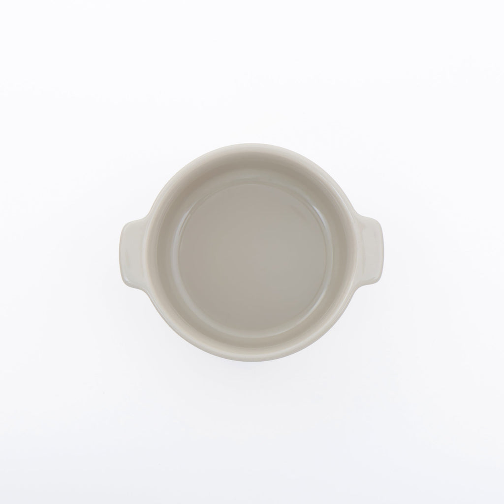 Stoneware Mini Cocotte Bowl Dia. 4.5 - Gray Beige