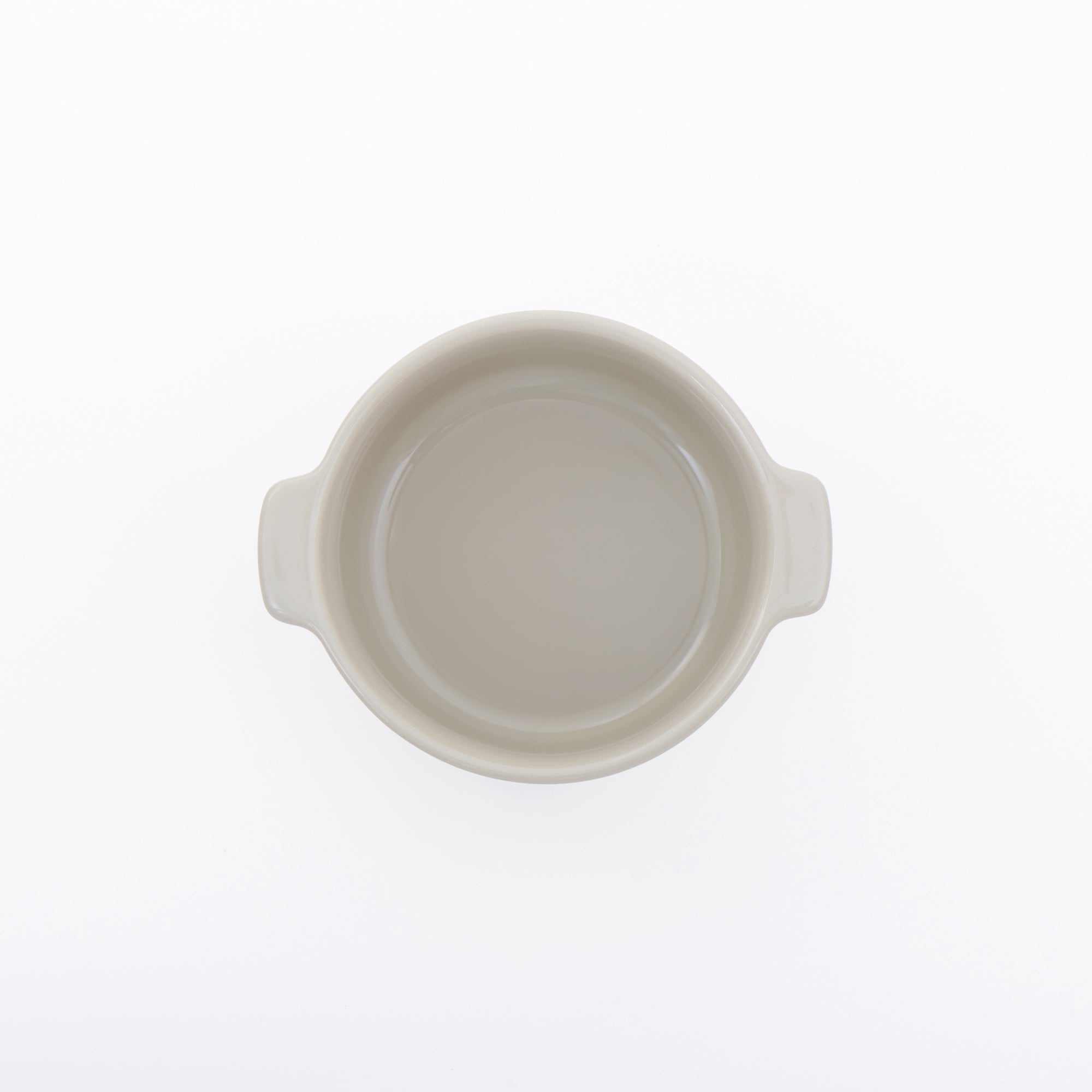 Stoneware Mini Cocotte Bowl Dia. 4.5 - Gray Beige
