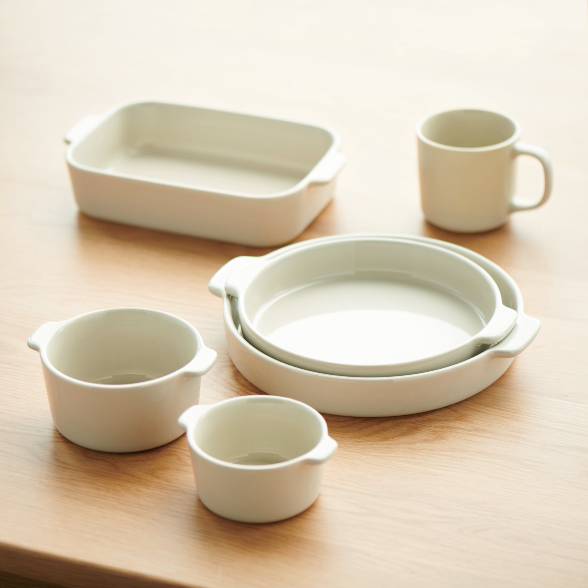 Stoneware Mini Cocotte Bowl Dia. 4.5 - Gray Beige