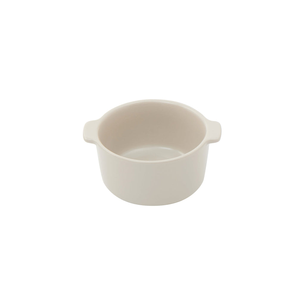 Stoneware Mini Cocotte Bowl Dia. 4.5 - Gray Beige