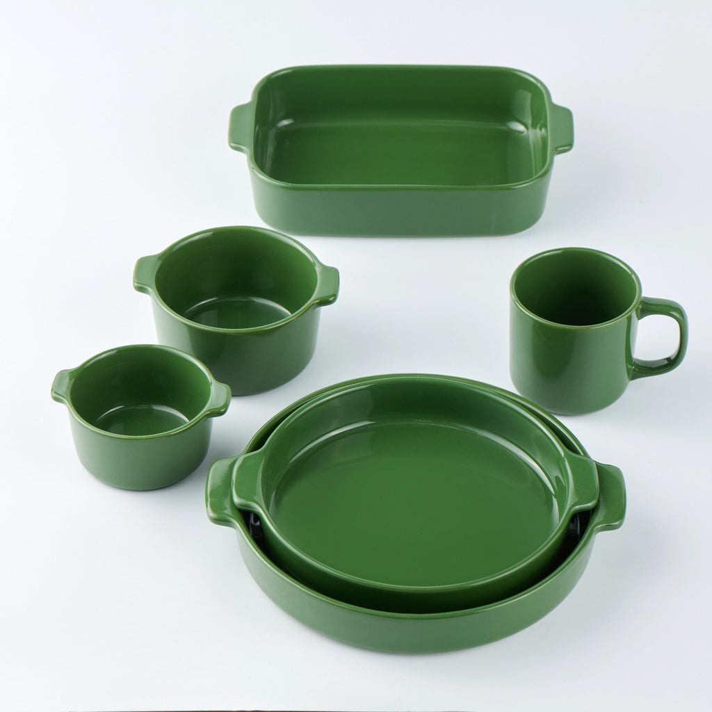 Stoneware Mini Cocotte Bowl Dia. 4.5 - Green