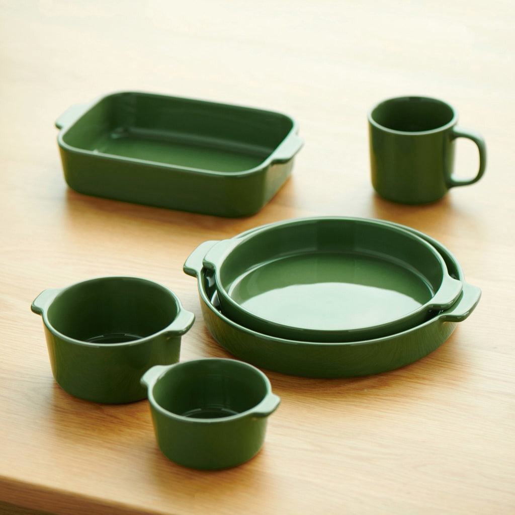 Stoneware Mini Cocotte Bowl Dia. 4.5 - Green